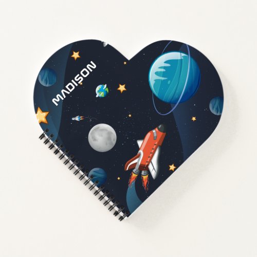 Personalized Outer Space Galaxy Activity Galaxy Notebook