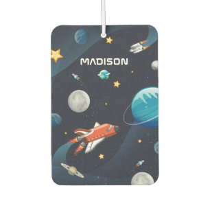 Personalized Outer Space Galaxy Pattern Air Freshener