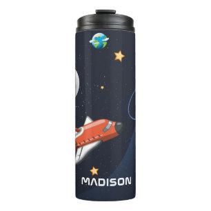 Personalized Outer Space Pattern Galaxy Thermal Tumbler