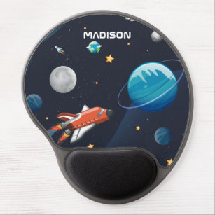 Personalized Outer Space Travel Galaxy  Gel Mouse Pad