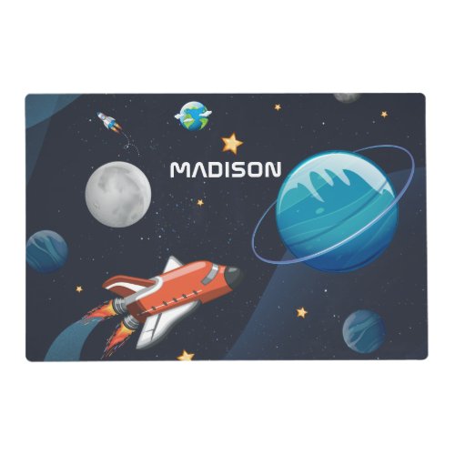 Personalized Outer Space Travel in the Galaxy Placemat