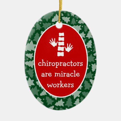 Personalized Oval Chiropractor Ornament
