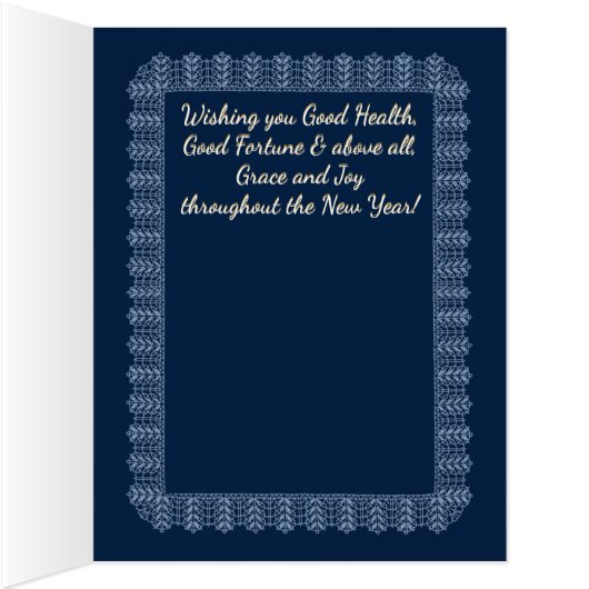 Personalized Oversized Hanukkah Photo Card (Inside (Right))