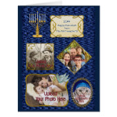Personalized Oversized Hanukkah Photo Card (Front)