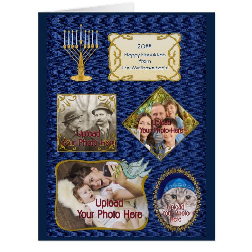 Personalized Oversized Hanukkah Photo Card