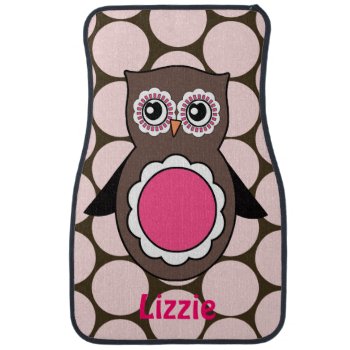 Personalized Owl Car Floor Mats With Name by QuoteLife at Zazzle