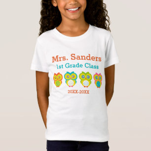 Personalized Owl Classroom T-Shirt
