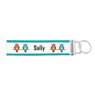 Personalized owl keychain
