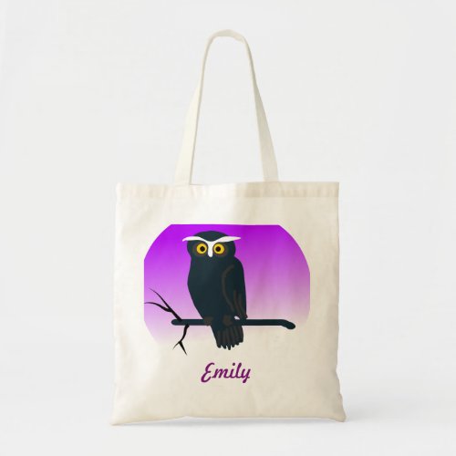 Personalized Owl kids Tote Bag