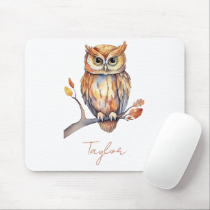 Personalized Owl Mouse Pad