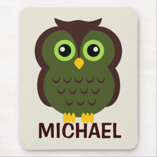 Personalized Owl Mousepad for Kids
