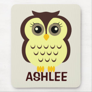 Personalized Owl Mousepad for Kids