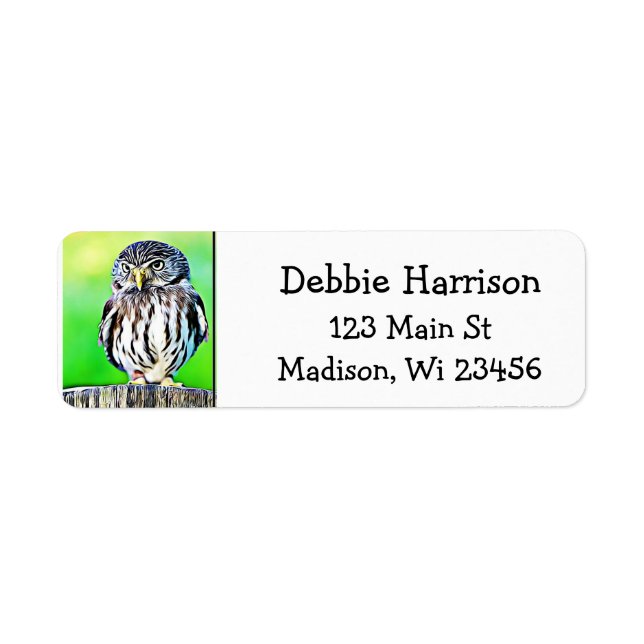 Personalized Owl Return Address Labels (Front)