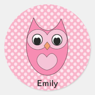 Personalized Owl Stickers for Kids