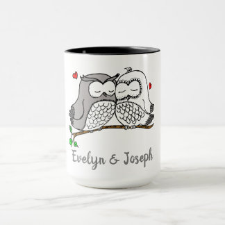 Personalized Owls Love Mug