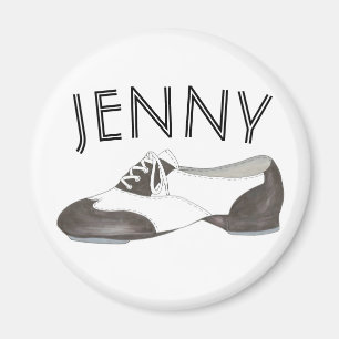 Personalized Oxford Tap Shoe Dance Teacher Tapper Magnet