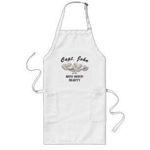 Personalized Oyster Fisherman's Long Apron