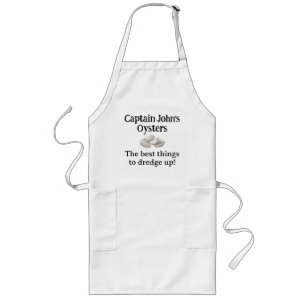 Personalized Oyster Fisherman's Long Apron