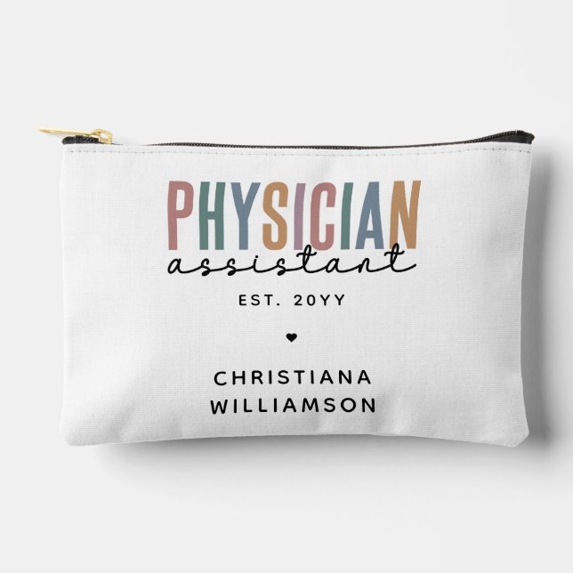 Personalized PA Physician Assistant Graduation Accessory Pouch (Front)