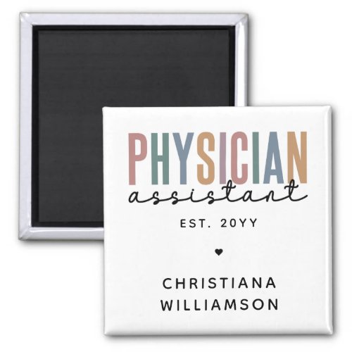 Personalized PA Physician Assistant Graduation Magnet