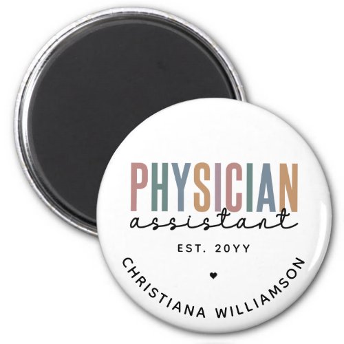 Personalized PA Physician Assistant Graduation Magnet