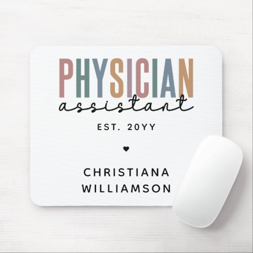 Personalized PA Physician Assistant Graduation Mouse Pad