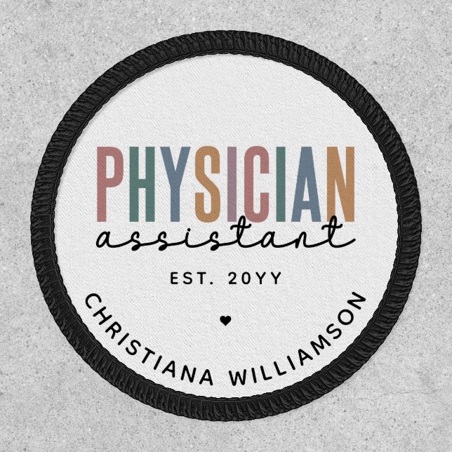 Personalized PA Physician Assistant Graduation Patch (Front)