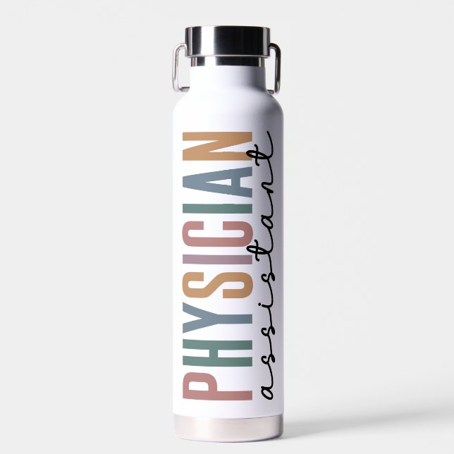 Personalized PA Physician Assistant Graduation Water Bottle (Front)