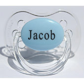 Personalized Pacifier & Pacifier Clip - Engraved (Front)