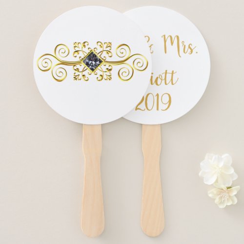 Personalized Paddle Fans for Summer Weddings