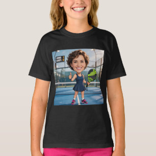 Personalized Paddle/Pickleball Caricature T-Shirt