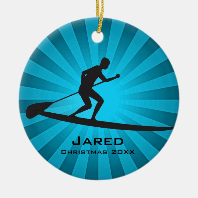 Personalized Paddleboarding Ornament