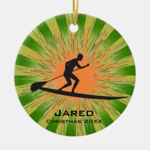Personalized Paddleboarding Ornament