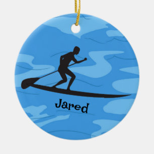 Personalized Paddleboarding Ornament