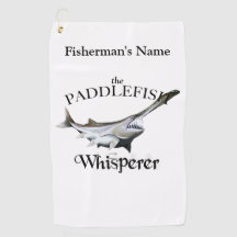 Personalized Paddlefish Whisperer Fishing Towel