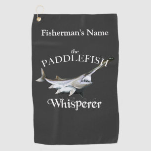 Personalized Paddlefish Whisperer Fishing Towel
