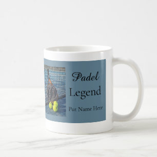Personalized Padel Legend Gift for Him Coffee Mug