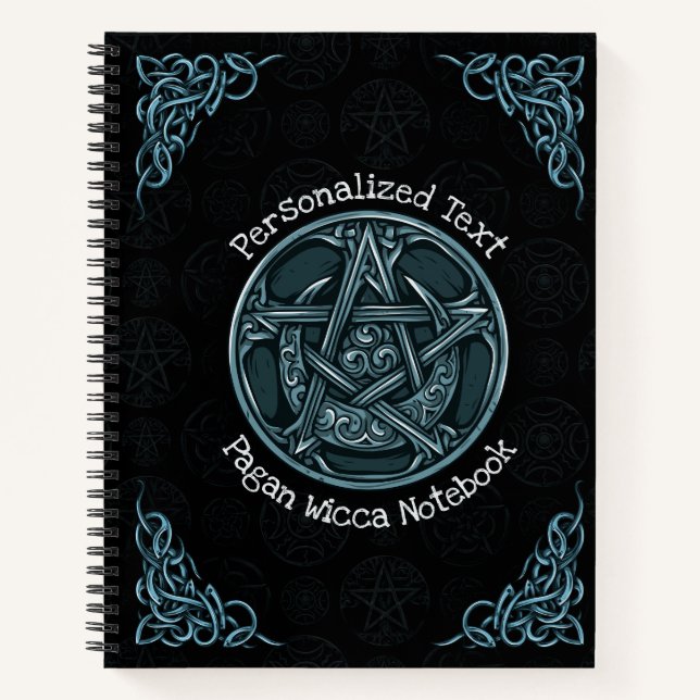 Personalized Pagan Wicca Notebook (Front)