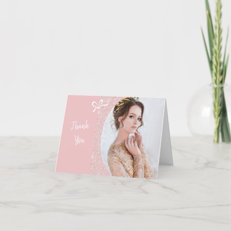 Personalized Pageant Thank You Cards with Photo | Zazzle