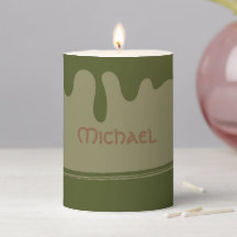 Personalized Paint Can Pillar Candle