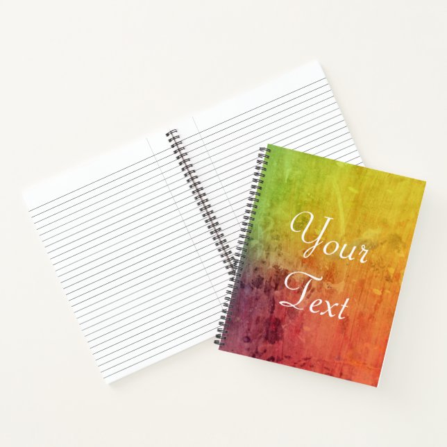 Personalized Paint spill Notebook (Inside)