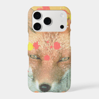 Personalized Paint Splatter Fox Art iPhone 7 Plus 17 Pro Case
