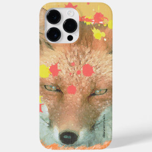 Personalized Paint Splatter Fox Art iPhone 7 Plus Case-Mate iPhone 14 Pro Max Case