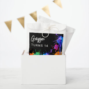 Personalized Paintballing Birthday Party Favor Bag