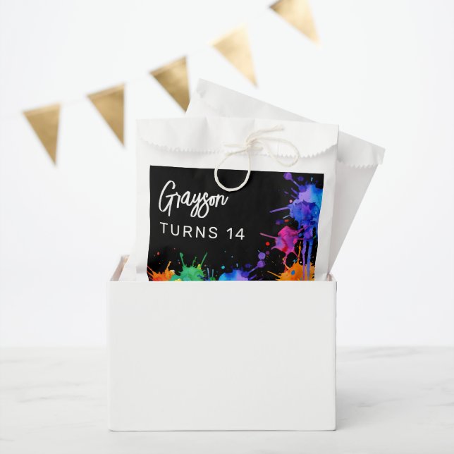 Personalized Paintballing Birthday Party Favor Bag (Party)