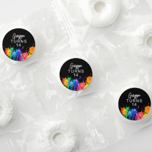 Personalized Paintballing Birthday Party Life Saver® Mints