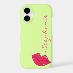 Personalized Pair of Cherry Red Lips iPhone 17 Case