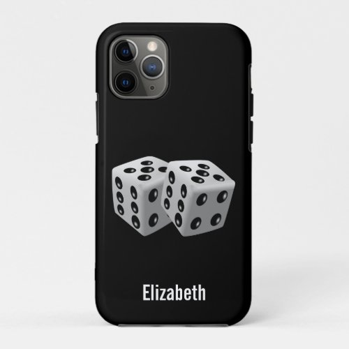 Personalized Pair of Dice iPhone 11 Pro Case