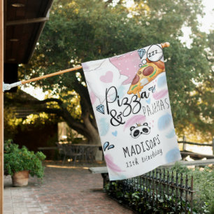 Personalized Pajamas Slumber Party House Flag