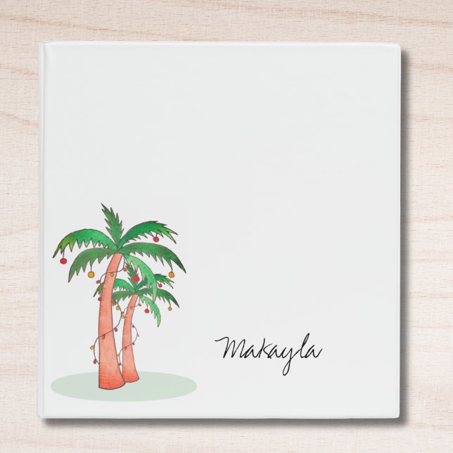 Personalized Palm Trees 3 Ring Binder (Creator Uploaded)
